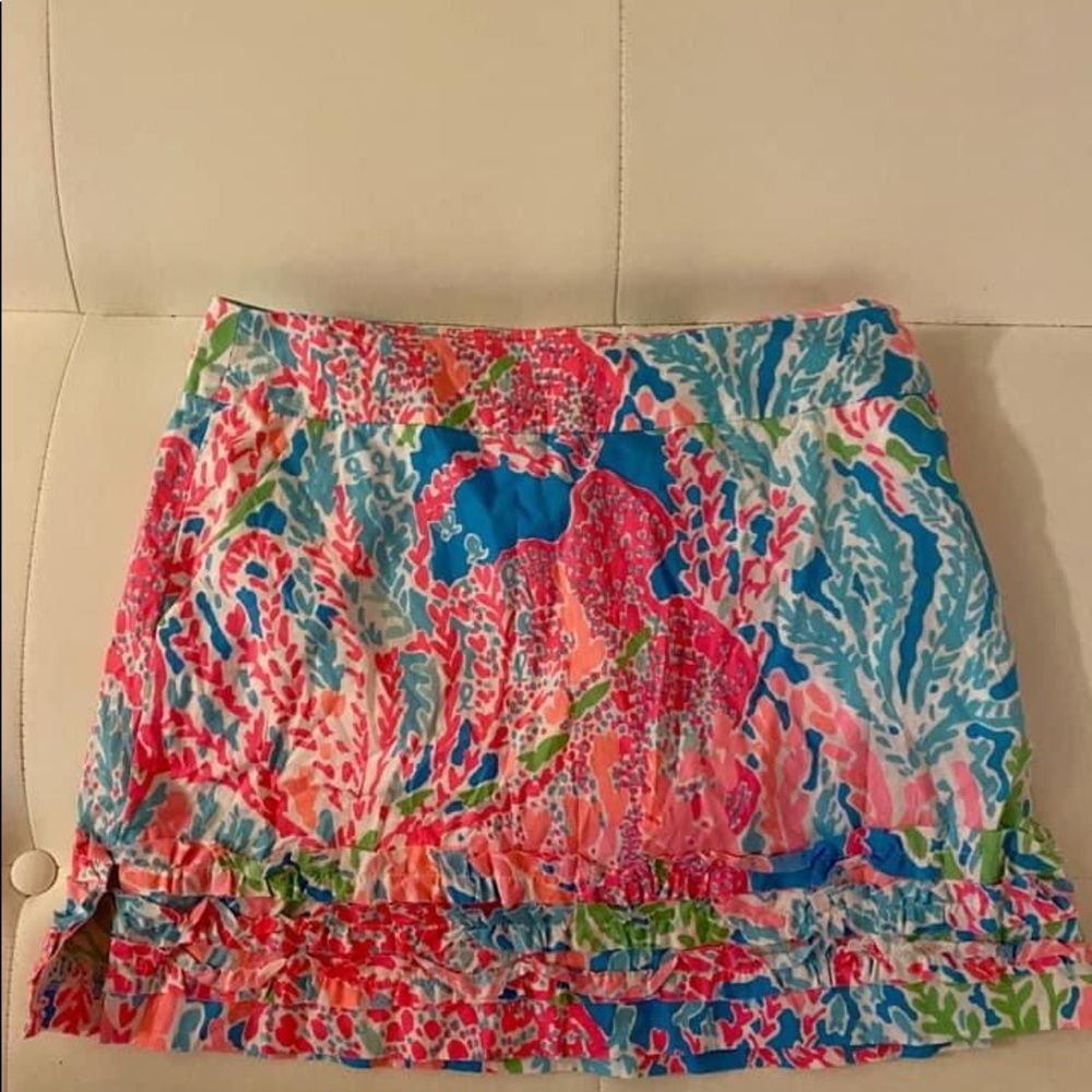 Lilly Pulitzer coral reef skirt
